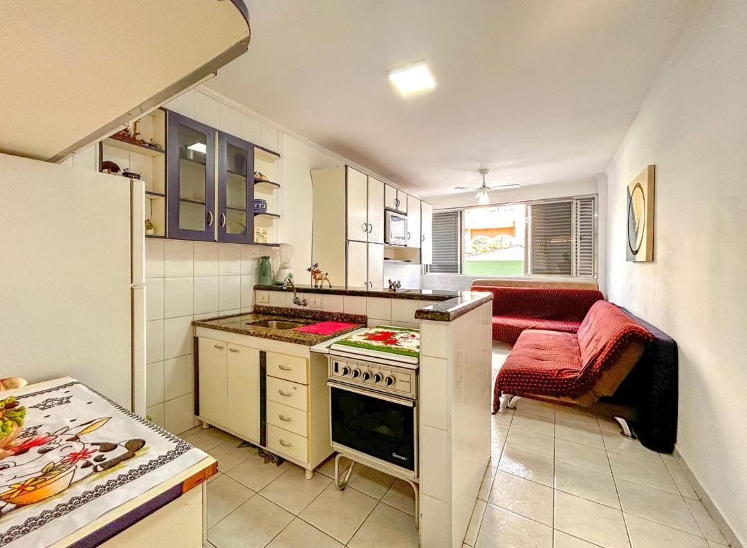 Otimo Loft Pe Na Areia Na Praia Da Guilhermina Sp Apartment Praia Grande  Bagian luar foto