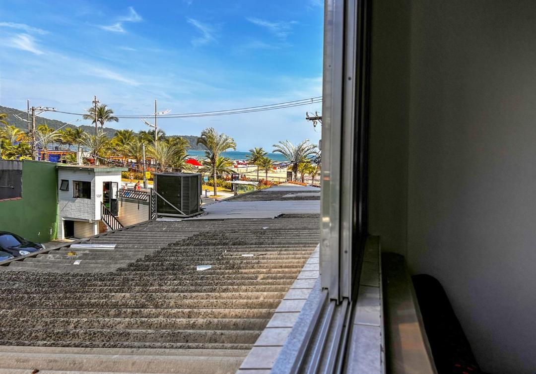 Otimo Loft Pe Na Areia Na Praia Da Guilhermina Sp Apartment Praia Grande  Bagian luar foto
