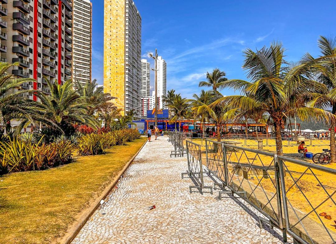 Otimo Loft Pe Na Areia Na Praia Da Guilhermina Sp Apartment Praia Grande  Bagian luar foto